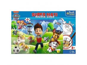 Paw Patrol SuperMaxi zweiseitiges 3-in-1-Puzzle 24tlg.