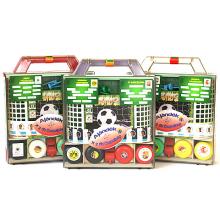 Knopf-Fußball-Set im Koffer