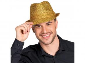 Fancy Fedora gold Erwachsene Unisex Kopfbedeckungen Größe: Standard