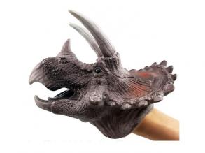 Triceratops Dinosaurier Handpuppe