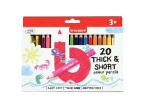 Bruynzeel Kids Short Dicker Farbstift, 20Stk.