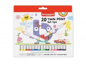 Bruynzeel Kids Twin Point Marker, 20 Stück.