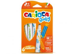 Carioca: Bunte Baby-Marker im 6er-Set abwaschbar