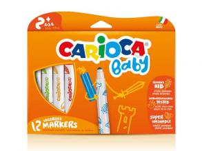 Carioca: Bunte Baby-Marker im 12er-Set, abwaschbar