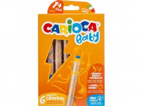 Carioca: 3 in 1 Baby-Buntstifte im 6er-Set