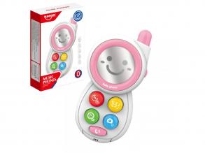 Music World: rosa Babyphone mit Licht und Ton