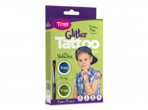 TyToo Fahrzeuge Pailletten Tattoo-Set