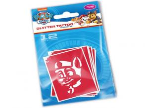 Paw Patrol Glitter Tattoo Schablone Satz von 12