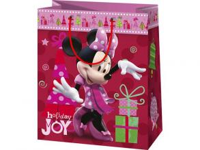 Weihnachten Minnie Maus Muster große exklusive Geschenk Tasche 26x14x33cm