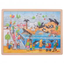 Wooden Puzzle - Zoo, 48pcs.