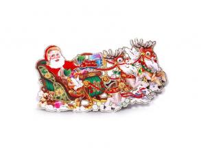 3D-Weihnachtsmann-Muster/34x21cm 2pcs Karton Dekoration