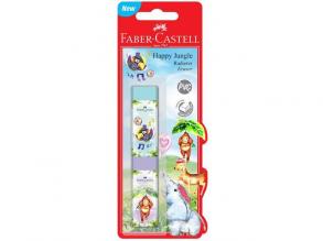 Faber-Castell: Happy Jungle PVC Radiergummi mit Gewinde 2er Set