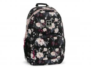 Ars Una: Flowery Black floral AU-2 Schultasche, Rucksack 32x46x22cm