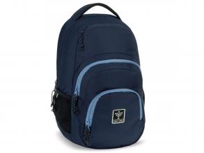 Ars Una: Navy marineblau AU-2 Schultasche, Rucksack 32x46x22cm