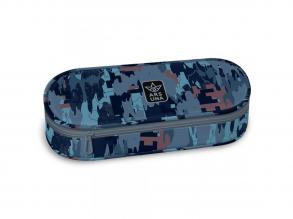 Ars Una: Hyde blau camouflage ovaler Stifthalter 23x5,5x9cm