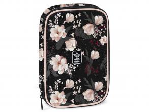 Ars Una: Flowery Black mehrstufiger Stifthalter 15,5x22,5x4,5cm