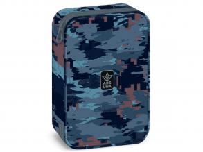 Ars Una: Hyde blau camouflage mehrstöckiger Stifthalter 15,5x22,5x4,5cm