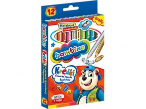 Bambino: 12er-Set Jumbo-Buntstifte mit Anspitzer