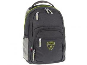 Lamborghini grün-grauer Schulranzen Rucksack AU-5