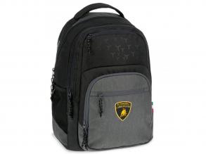 Ars Una: Lamborghini grau AU-5 Schultasche, Rucksack 33x49x23cm