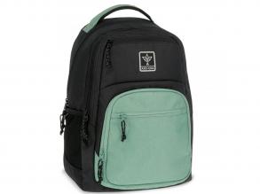 Ars Una: Keltische mintgrün-schwarze AU-5 Schultasche, Rucksack 33x49x23cm