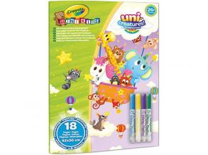 Crayola: MiniKids Magic Animals Giant Colouring Set mit 4 Stück Markern