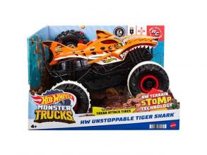 Hot Wheels Monster Trucks Ferngesteuertes Cross Country Tiger Shark Fahrzeug 1:15 - Mattel