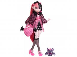 Monster High : Draculaura Puppe mit Haustier und Zubehör - Mattel