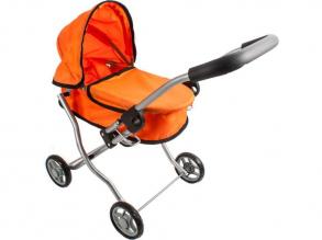 Geschlossener Kinderwagen orange