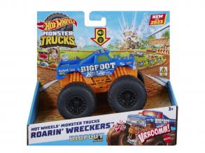 Hot Wheels Monster Trucks: Bigfoot 4x4x4 Monsterauto mit Licht- und Soundeffekten 1/43 - Mattel