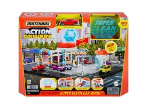 Matchbox: großes Bahnset mit kleinem Auto - Car Wash - Mattel