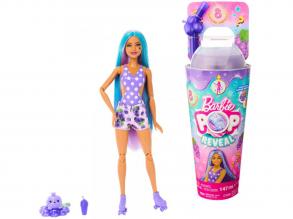 Barbie: Slime Reveal - Trauben-Überraschungspuppe im Fruchtset mit blauem Haar - Mattel