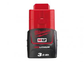 Milwaukee M12B3 REDLITHIUM-ION-Akku 12 V, 3,0 AH