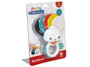 Baby Regenbogen Pfau Rassel - Clementoni