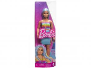 Barbie: Puppe im Fashionista-Stil im bunt gestreiften Kleid - Mattel