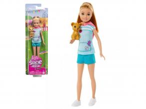 Barbie: Stacie to the Rescue - Hellbraunhaarige Puppe mit Welpe - Mattel