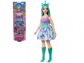 Barbie Dreamtopia: Einhornpuppe im blau-lila Kleid - Mattel