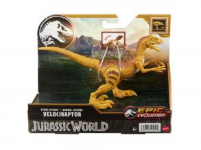 Jurassic World: Angreifender Velociraptor Dinosaurier Figur - Mattel