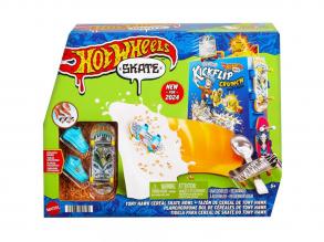 Hot Wheels Skate: Tony Hawk Cereal Fingerboard Track Set mit Schuhen - Mattel