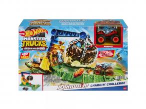 Hot Wheels Monster Trucks: Live Arena Rhinomite Crushing Track Set - Mattel