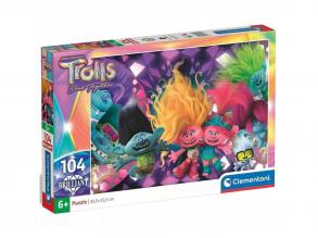 Trolls 3. 104 Teile Brillantes Farbpuzzle - Clementoni