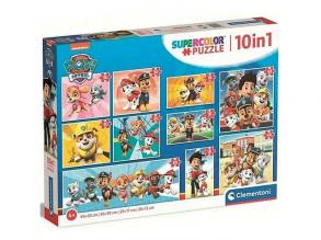 Paw Patrol Supercolor 10 in 1 puzzle - Clementoni