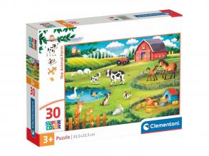 Animal Farm 30 Teile Supercolor Puzzle - Clementoni