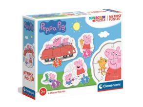 Peppa Pig 4 in 1 3-6-9-12tlg. Puzzle - Clementoni