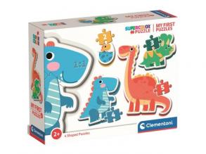 Dinosaurier 4 in 1 Baby-Puzzle 2-3-4-5tlg. - Clementoni