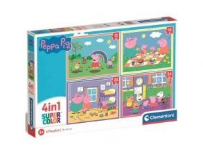 Peppa Pig 4 in 1 12-16-20-24Teiliges Puzzle - Clementoni