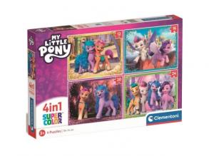 Mein kleines Pony 4 in 1 12-16-20-24Teiliges Puzzle - Clementoni