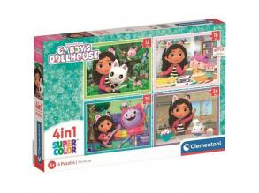 Gabi's Puppenhaus Supercolor 4 in 1 Puzzle - Clementoni