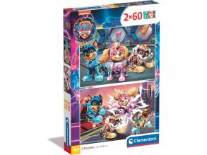 Paw Patrol 2x60 Teile Supercolor Puzzle - Clementoni