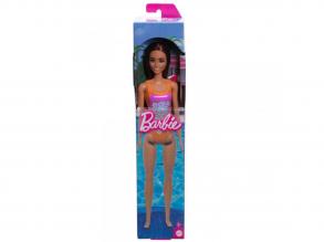 Barbie Beach Puppe im lila gemusterten Badeanzug - Mattel